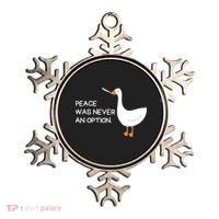 Peace Was Never An Option Angry Goose With Knife Ornament thumb 0