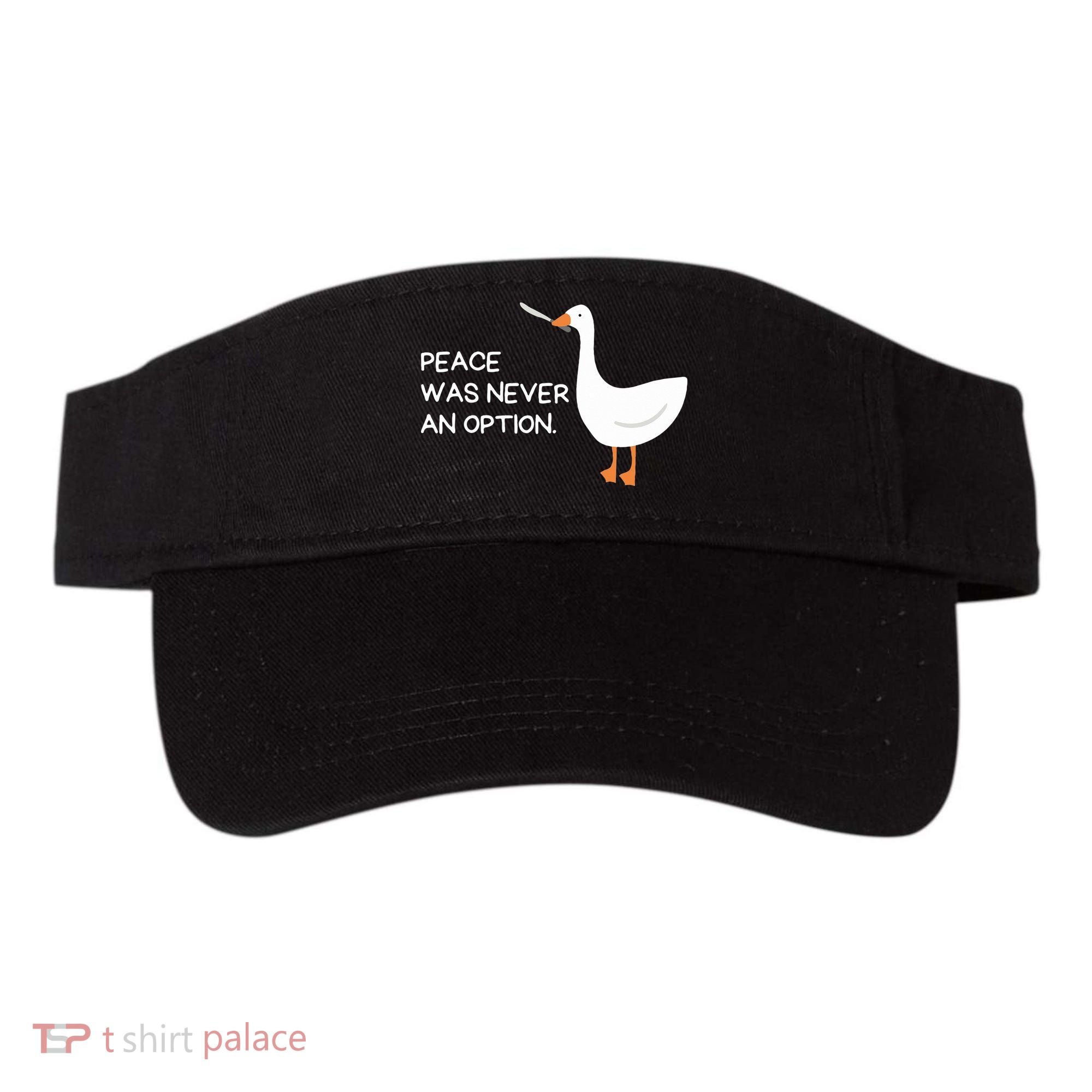 Peace Was Never An Option Angry Goose With Knife Visor