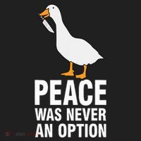 Peace Was Never An Option Geese Meme Women's Sweatshirt thumb 2