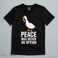 Peace Was Never An Option Geese Meme T-Shirt thumb 5