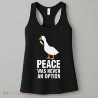 Peace Was Never An Option Geese Meme Women's Tank Top thumb 3
