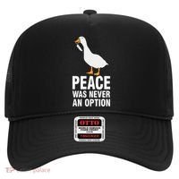 Peace Was Never An Option Geese Meme Hat thumb 0