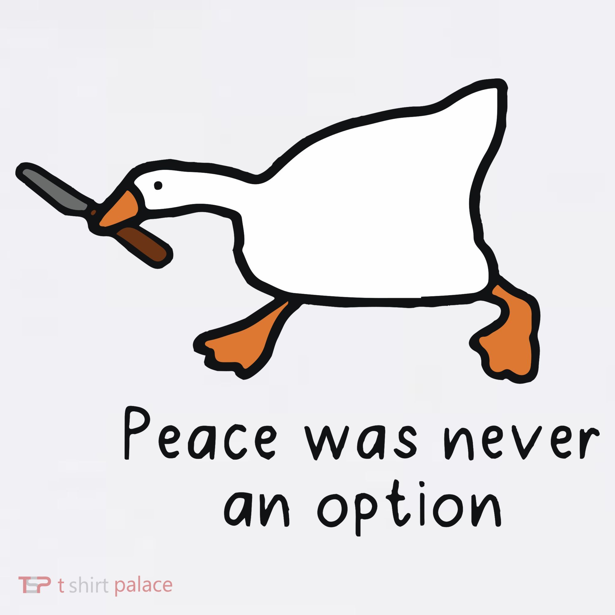 Peace Was Never An Option Funny Goose Doggie Tank