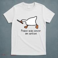 Peace Was Never An Option Funny Goose T-Shirt thumb 5