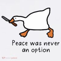 Peace Was Never An Option Funny Goose Women's T-Shirt thumb 6