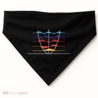 Physics Wave Overlay Waves Astrophysics Physics USA-Made Doggie Bandana thumb 0