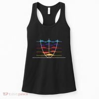 Physics Wave Overlay Waves Astrophysics Physics Women's Tank Top thumb 0