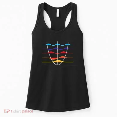 Physics Wave Overlay Waves Astrophysics Physics Women's Tank Top