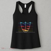 Physics Wave Overlay Waves Astrophysics Physics Women's Tank Top thumb 3