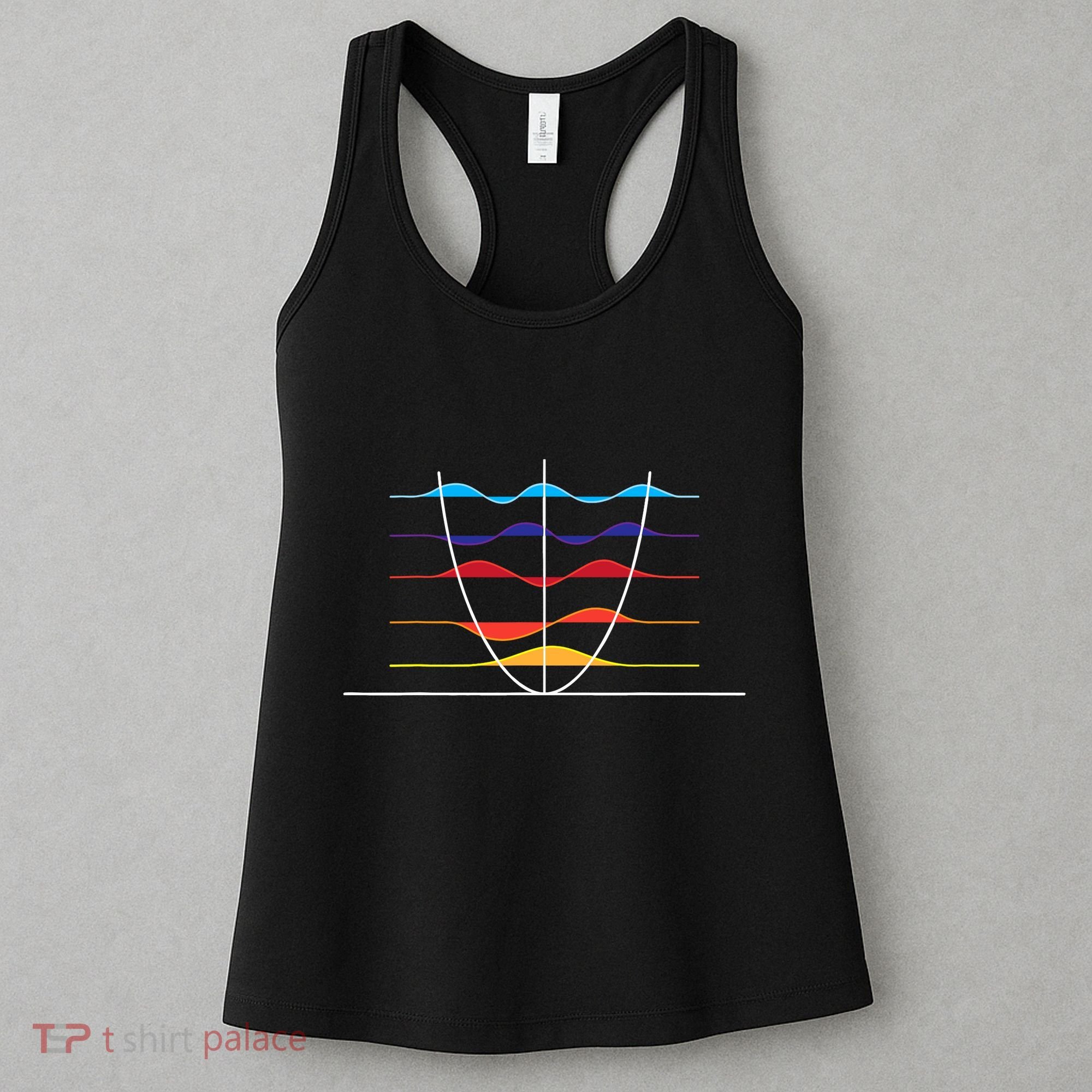 Physics Wave Overlay Waves Astrophysics Physics Women's Tank Top