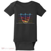 Physics Wave Overlay Waves Astrophysics Physics Baby Bodysuit thumb 0