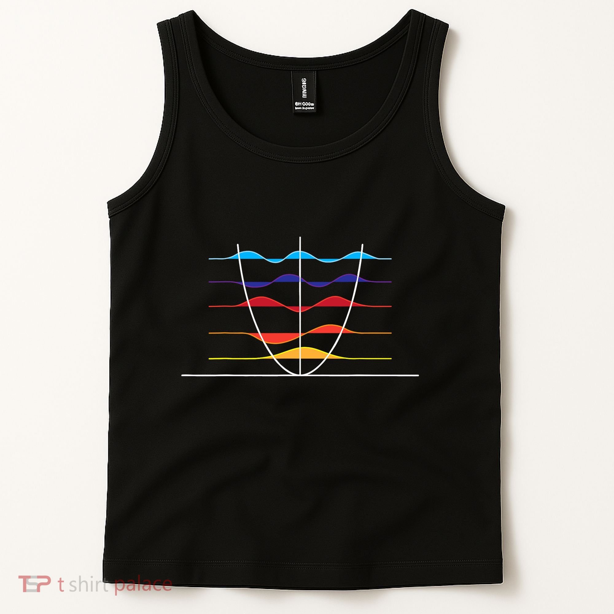 Physics Wave Overlay Waves Astrophysics Physics Tank Top