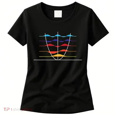 Physics Wave Overlay Waves Astrophysics Physics Women's T-Shirt
