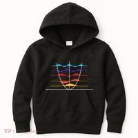 Physics Wave Overlay Waves Astrophysics Physics Kids Hoodie thumb 0