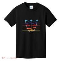 Physics Wave Overlay Waves Astrophysics Physics Kids T-Shirt thumb 0