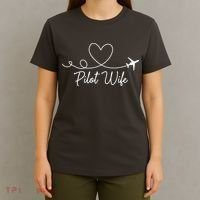 Pilot Wife Of A Pilot Wife Airplane Pilot Wife Heart T-Shirt thumb 4