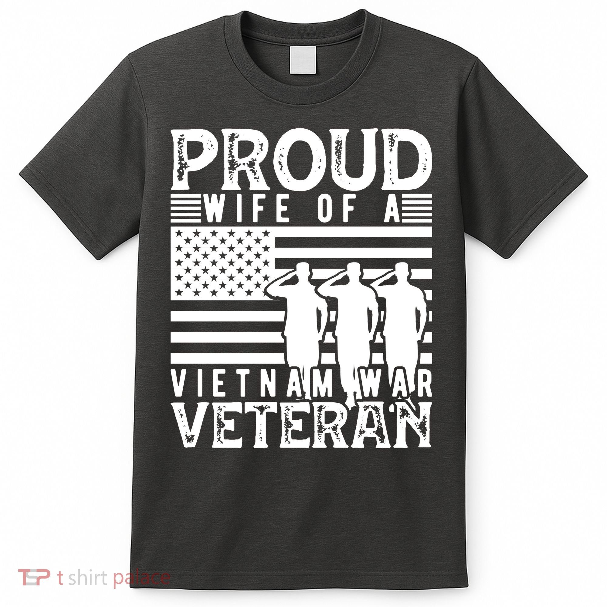 Proud Wife Of A Vietnam War Veteran Memorial Day Gift T-Shirt