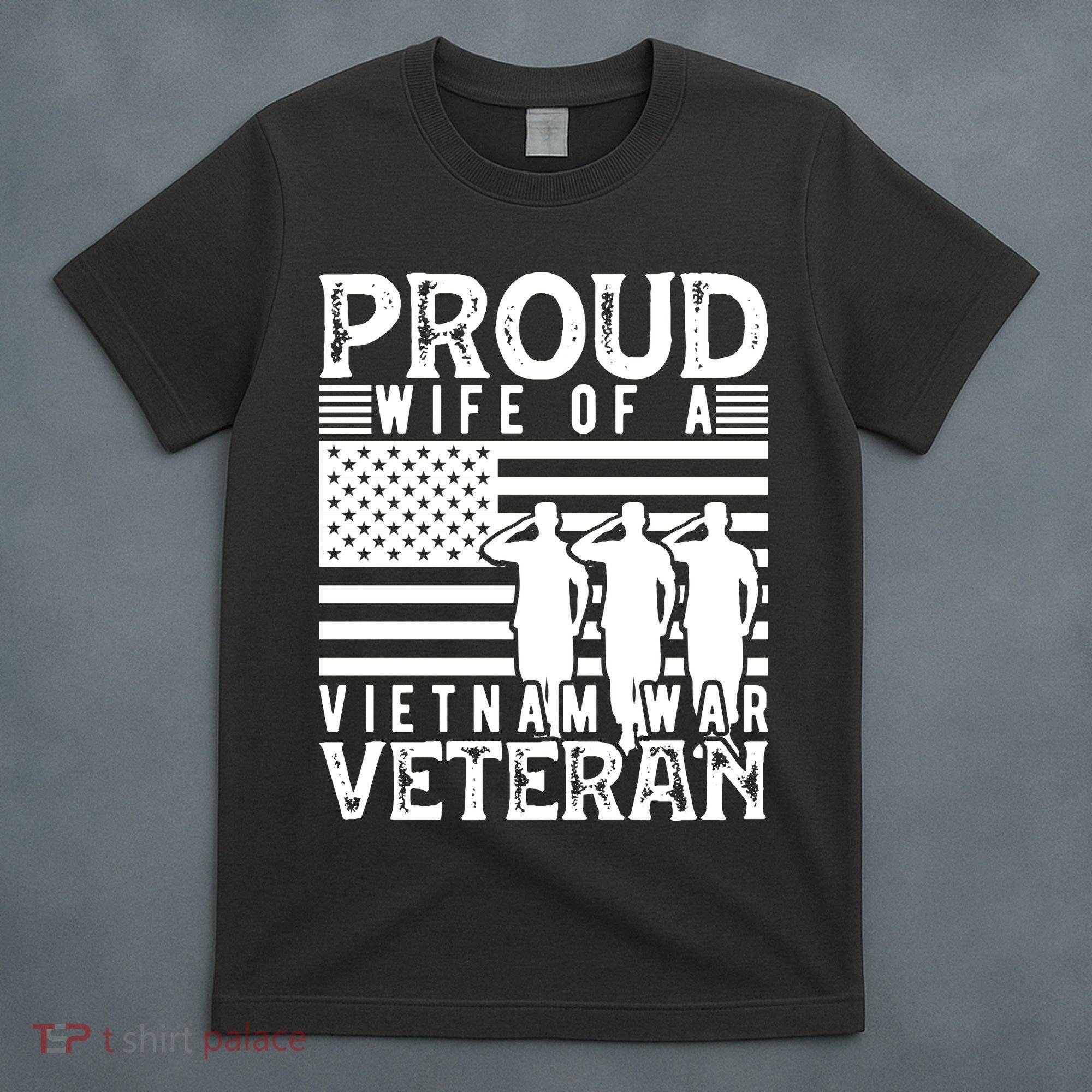 Proud Wife Of A Vietnam War Veteran Memorial Day Gift T-Shirt