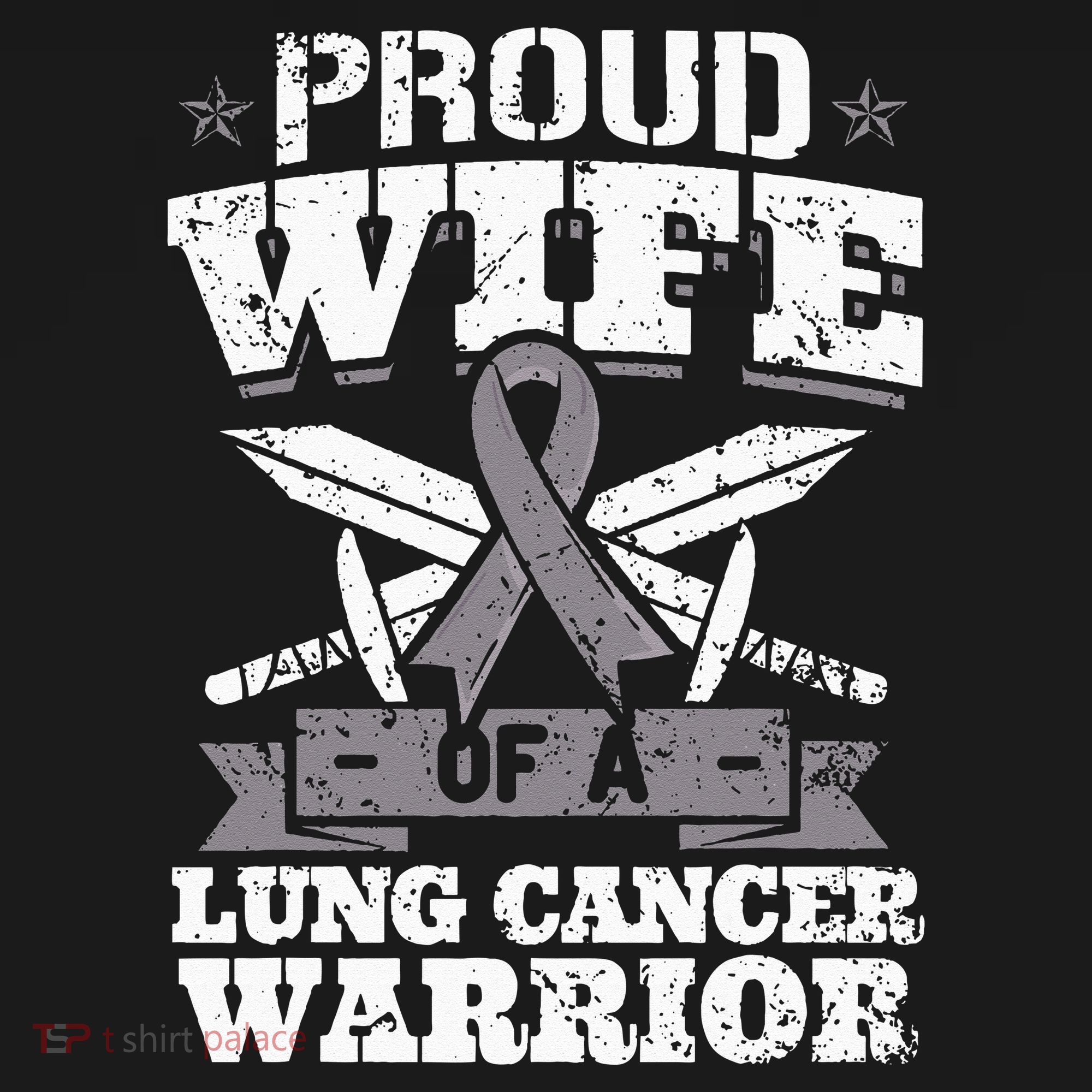 Proud Wife Of A Lung Cancer Warrior Carcinoma Awareness Sweatshirt