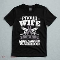 Proud Wife Of A Lung Cancer Warrior Carcinoma Awareness T-Shirt thumb 5