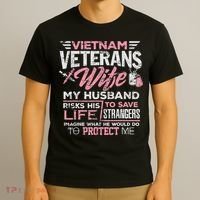 Proud Wife Of A Vietnam Veteran T-Shirt thumb 3