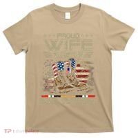 Proud Wife Of Us Iraq War Veteran Family Matching T-Shirt thumb 0