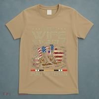 Proud Wife Of Us Iraq War Veteran Family Matching T-Shirt thumb 5