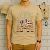 Proud Wife Of Us Iraq War Veteran Family Matching T-Shirt thumb 6