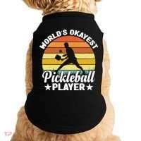 Pickleball World's Okayest Pickleball Player Funny Pickleball Doggie Tank thumb 0