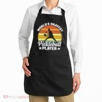 Pickleball World's Okayest Pickleball Player Funny Pickleball Apron thumb 2