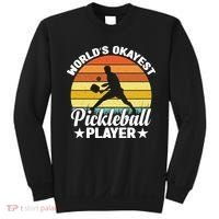Pickleball World's Okayest Pickleball Player Funny Pickleball Sweatshirt thumb 0