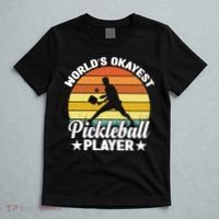 Pickleball World's Okayest Pickleball Player Funny Pickleball T-Shirt thumb 5