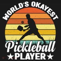 Pickleball World's Okayest Pickleball Player Funny Pickleball Women's Hoodie thumb 2