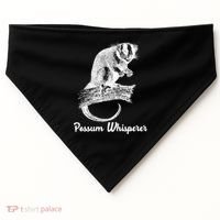 Possum Whisperer, Opossum Lover USA-Made Doggie Bandana thumb 0