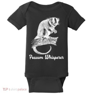 Possum Whisperer, Opossum Lover Baby Bodysuit