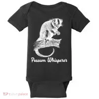 Possum Whisperer, Opossum Lover Baby Bodysuit thumb 0