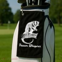 Possum Whisperer, Opossum Lover Golf Towel thumb 2