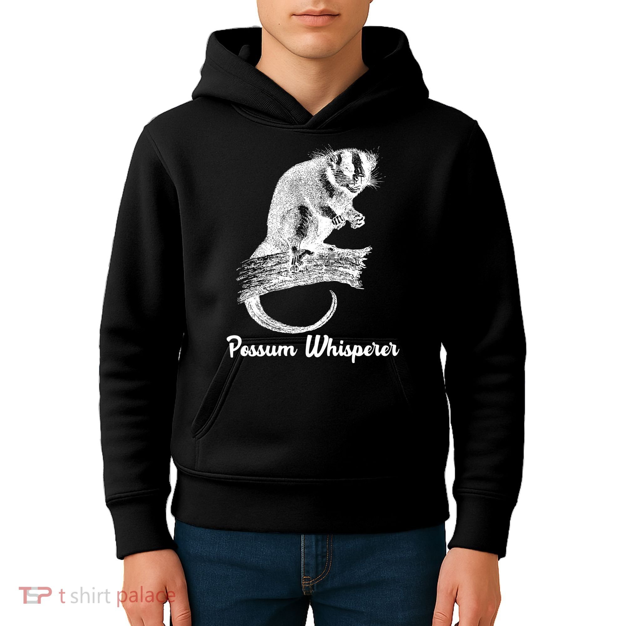Possum Whisperer, Opossum Lover Kids Hoodie