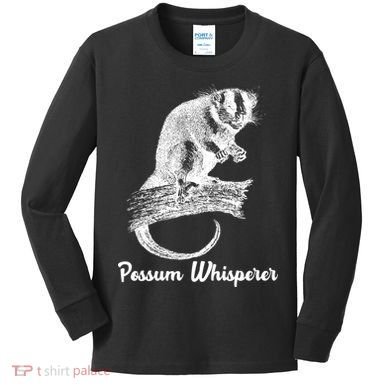 Possum Whisperer, Opossum Lover Kids Long Sleeve Shirt