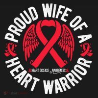 Proud Wife Of A Heart Warrior Chd Heart Disease Awareness Gift Women's Hoodie thumb 2