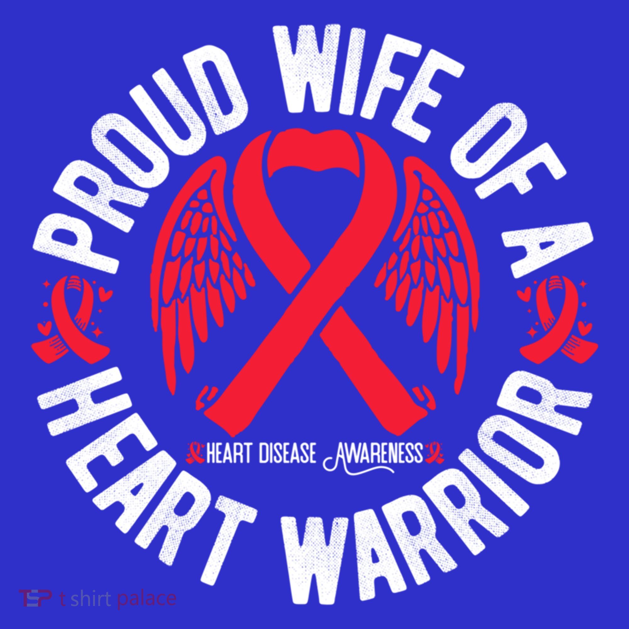 Proud Wife Of A Heart Warrior Chd Heart Disease Awareness Gift Women's Tank Top