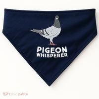 Pigeon Whisperer Pigeon Bird Cute Pigeon Whisperer Birds USA-Made Doggie Bandana thumb 0