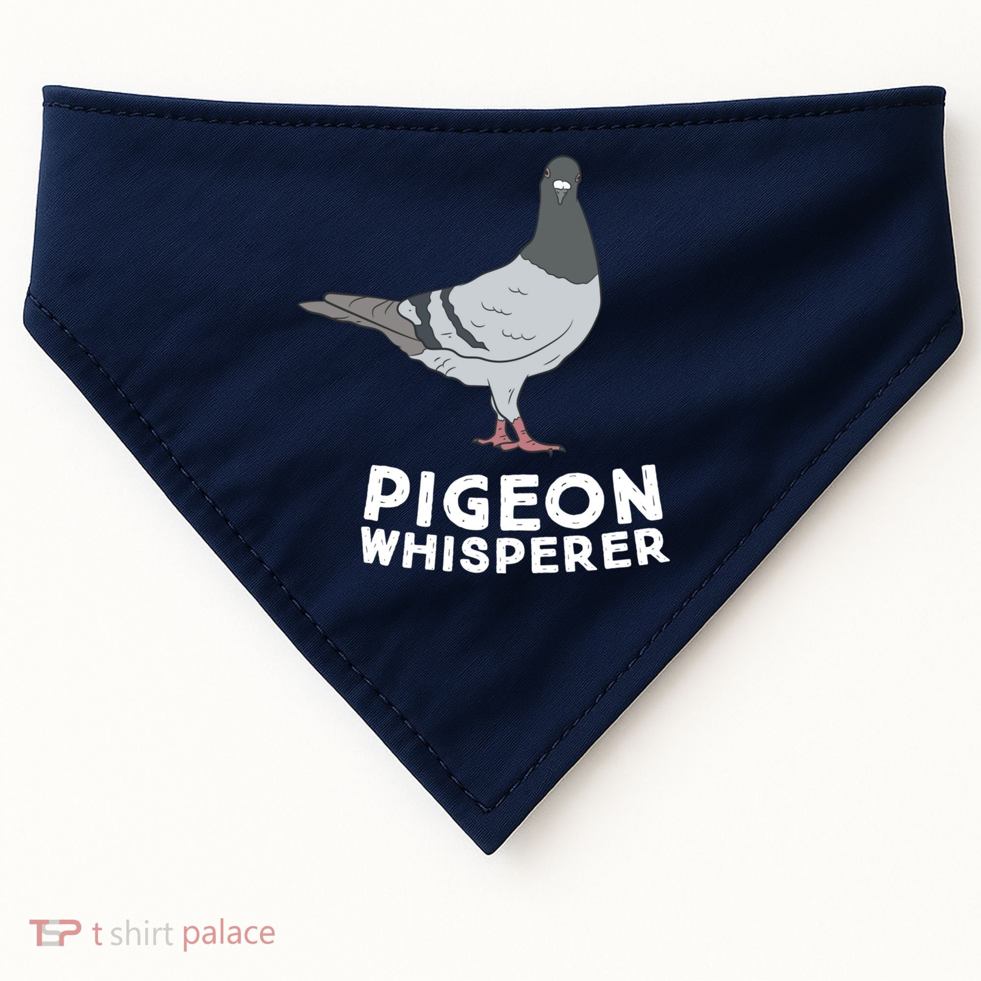 Pigeon Whisperer Pigeon Bird Cute Pigeon Whisperer Birds USA-Made Doggie Bandana