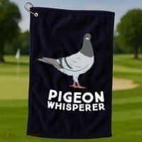 Pigeon Whisperer Pigeon Bird Cute Pigeon Whisperer Birds Golf Towel thumb 1