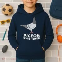 Pigeon Whisperer Pigeon Bird Cute Pigeon Whisperer Birds Kids Hoodie thumb 2