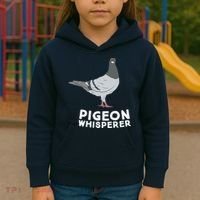 Pigeon Whisperer Pigeon Bird Cute Pigeon Whisperer Birds Kids Hoodie thumb 3