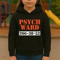 Psych Ward Patient Mental Hospital Crazy Psych Kids Hoodie thumb 3