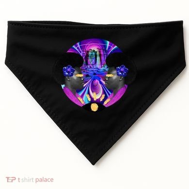 Psychedelic Woman Photographic Collage USA-Made Doggie Bandana