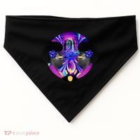 Psychedelic Woman Photographic Collage USA-Made Doggie Bandana thumb 0