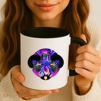 Psychedelic Woman Photographic Collage Coffee Mug thumb 3